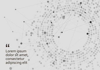 Abstract swirl line and dotted background. Vector illustration for your site design and print.