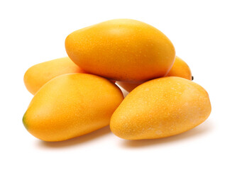 mangos on a white background 