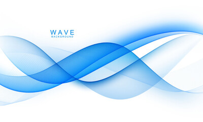 Naklejka premium Abstract blue background poster with dynamic. technology network Vector illustration.