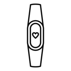 Fitness bracelet icon, outline style