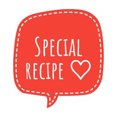 ''Special recipe'' Quote Illustration