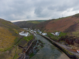 Obraz premium Boscastle harbour Cornwall England uk 