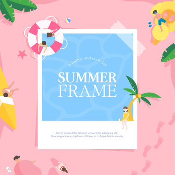 Cool Summer Welcoming Frame Design