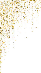 Gold triangles luxury sparkling confetti. Scattere