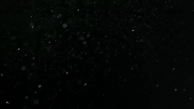 particle dust scattered on the background of the video