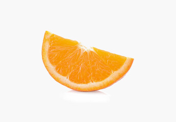 Orange fruit. Orang slice isolate on white