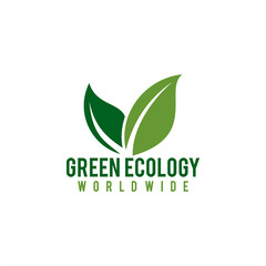Natural Green leaf ecology nature element vector,Green ecology logo vector icon illustration