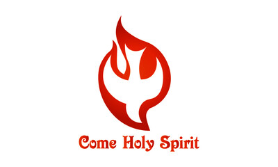 Pentecost Sunday Special Design for print or use as poster, card, flyer or T Shirt