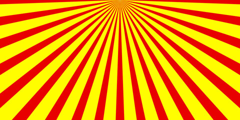 Strahlen Hintergrund mit rot gelber Farbe