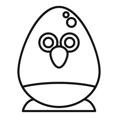 Bird bath toy icon, outline style
