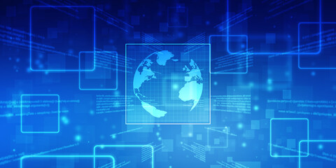 2d illustration world map abstract background
