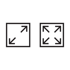 Fototapeta premium Full screen, modern flat icon