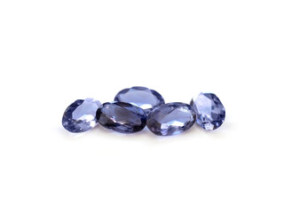 Iolite gemstone oval shaped