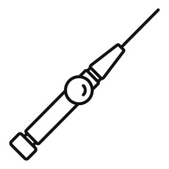 Central catheter icon, outline style