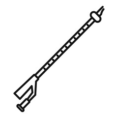 Medical catheter icon, outline style