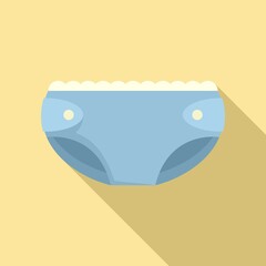 String diaper icon, flat style
