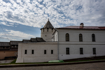 beautiful architectural landscapes in the old part of Kazan and in the Kremlin