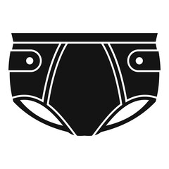 Disponsable diaper icon, simple style