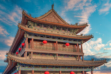Obraz premium city wall of Xian