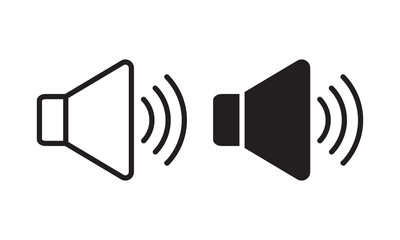 speaker icon, audio symbol icon vector