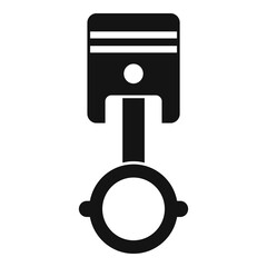 Car piston icon, simple style