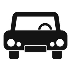 Old car icon, simple style