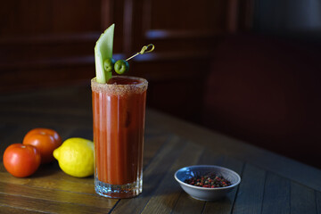 Bloody Mary Tomato Vodka Cocktail © Mykola Khalavka