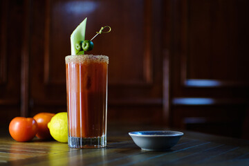 Bloody Mary Tomato Vodka Cocktail