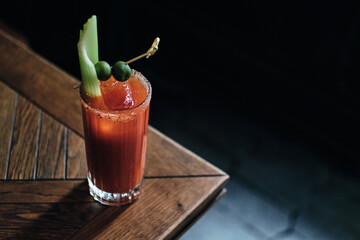 Bloody Mary Tomato Vodka Cocktail © Mykola Khalavka