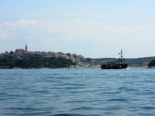 Landscape of Adriatic sea - Vrsar, Croatia