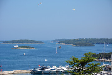 Landscape of Adriatic sea - Vrsar, Croatia