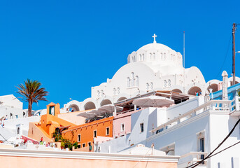 Orthodox Metropolitan cathedral of Thira, Santorini island, Greece