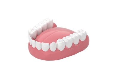 Healthy Teeth, teeth treatment, 3d rendering.