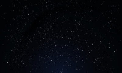 A lot of starry night sky, vector art illustration.