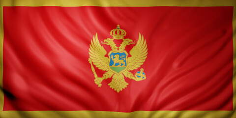 Montenegro 3d flag