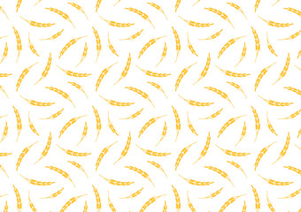 Wheat pattern wallpaper. oat symbol. free space for text. rice sign. Rice pattern wallpaper.