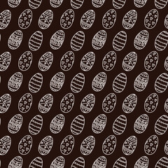 simple easter pattern with eggs