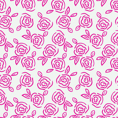 simple pattern with rose flowers