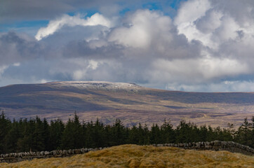 A dusting of snow on Cross Fell, Cumbria in April