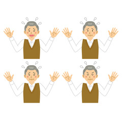 困るおじいさん