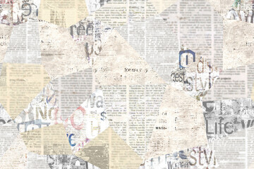 Newspaper paper grunge vintage old aged texture background - 431689183