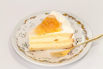 オレンジのショートケーキ