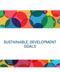 Cover. Sustainable Development Goals Colors. Vector Illustration