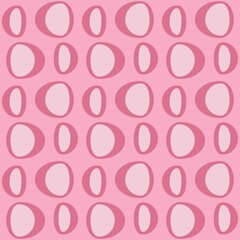 Rounded abstract seamless pattern - decorative accent for any surfaces.