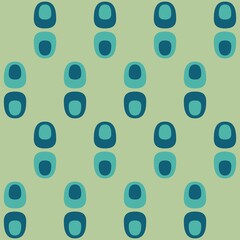 Rounded abstract seamless pattern - decorative accent for any surfaces.