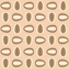 Rounded abstract seamless pattern - decorative accent for any surfaces.