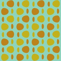 Rounded abstract seamless pattern - decorative accent for any surfaces.