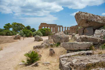 Parco archeologico di seminante in sicilia