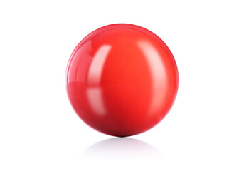Red ball, Snooker Ball on white background