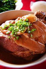 Chinese food Leg pork Yunnan style 
